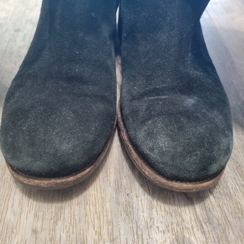 Tory Burch Jenna suede zip riding boots size 8